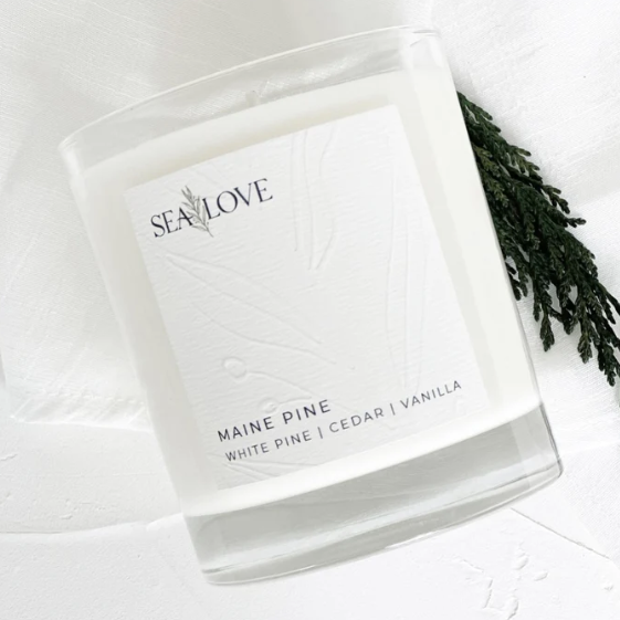 Maine Pine Candle by Sea Love