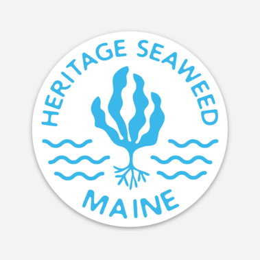 Heritage Seaweed Maine Kelp & Waves Sticker