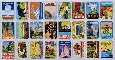 National Parks Magnets by Cavallini