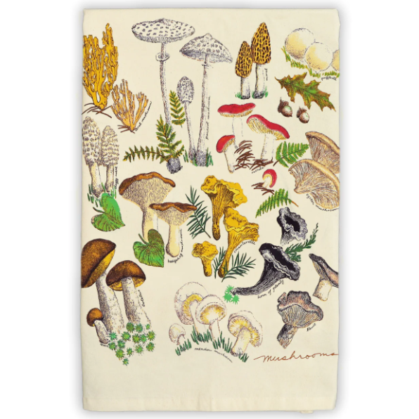 Mushrooms Tea Towel · Liberty Graphics