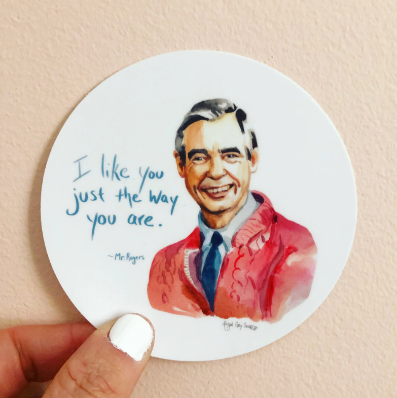 Mr. Rogers Sticker · Gray Day Studio