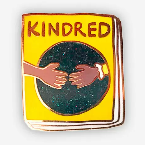 Kindred Enamel Book Pin