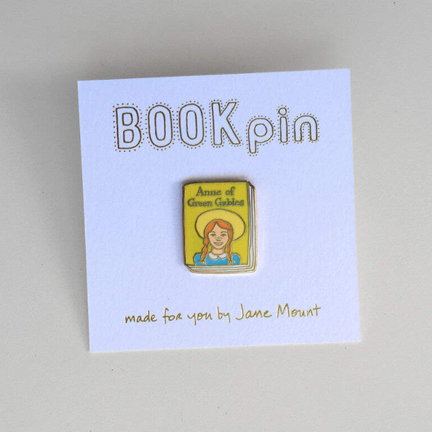 Anne of Green Gables Enamel Book Pin