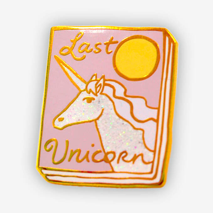 Last Unicorn Enamel Book Pin