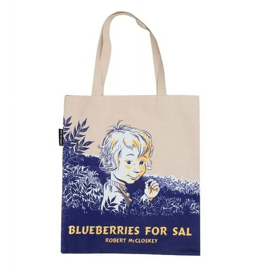 Blueberries For Sal Cotton Canvas Tote Bag
