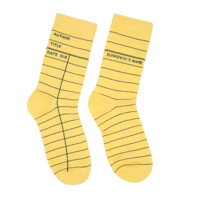 Library Card Socks (Unisex Large)