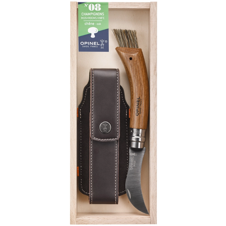 No.8 Mushroom Knife · Oak + Sheath Gift Box