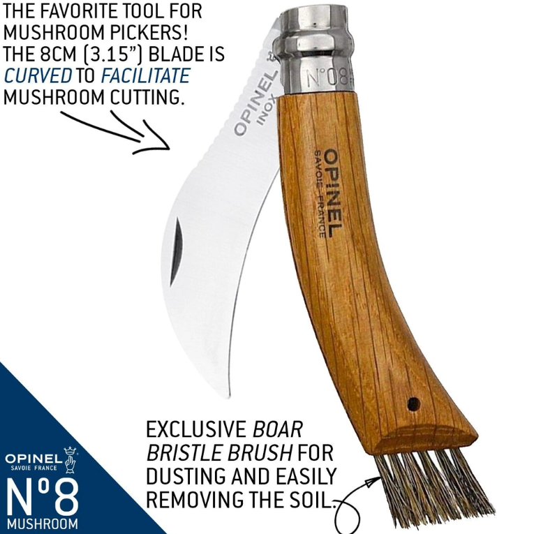 No.8 Mushroom Knife · Oak + Sheath Gift Box