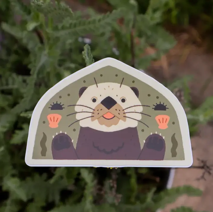 Sea Otter Paws Sticker