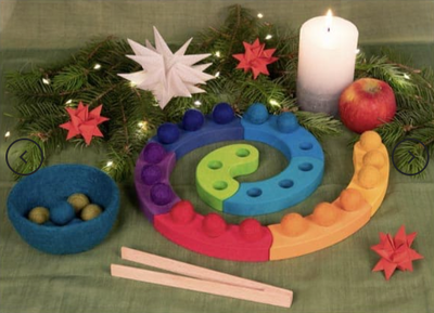 Color Sorting Game and Advent Spiral