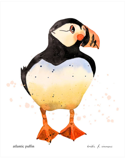 Atlantic Puffin · Recycled Cards 4-pack · Kristin Simmons