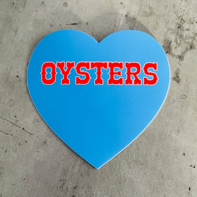 Oyster Heart Sticker