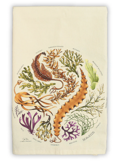 Seaweeds Natural Tea Towel · Liberty Graphics
