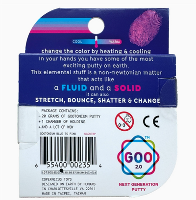 Small Gootonium: Thermo Blue To Pink Putty - 20g