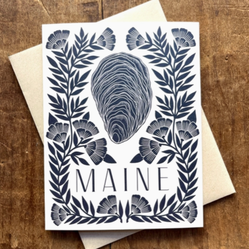 Maine Oyster Greeting Card
