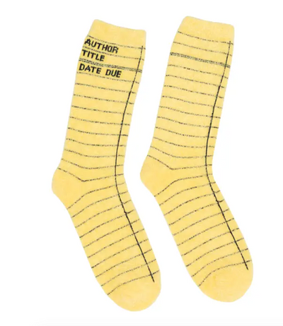 Library Card Socks (Unisex Large)
