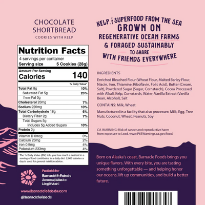 Chocolate Shortbread Cookies with Kelp · Barnacle Foods