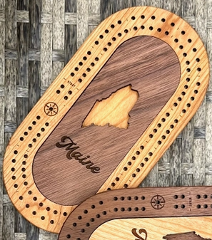 Mini Travel Cribbage Board Set & Pegs