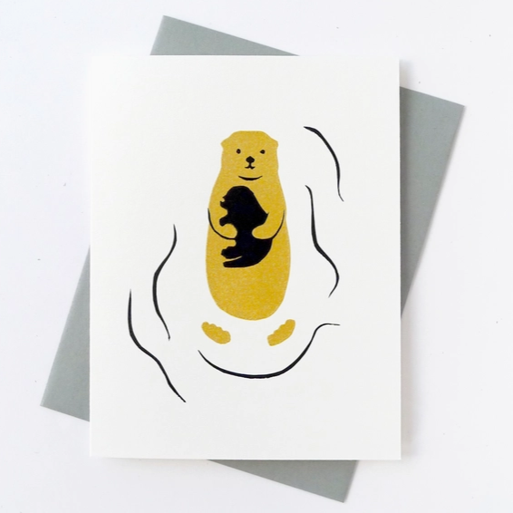 Otter Baby Card