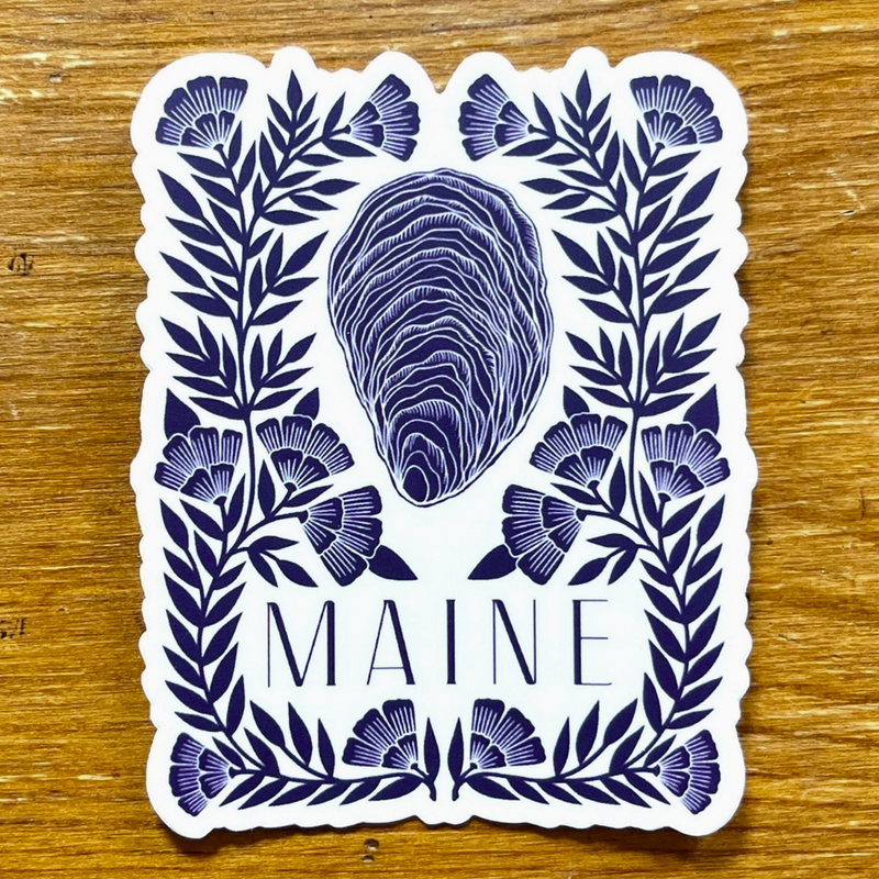 Maine Oyster Sticker