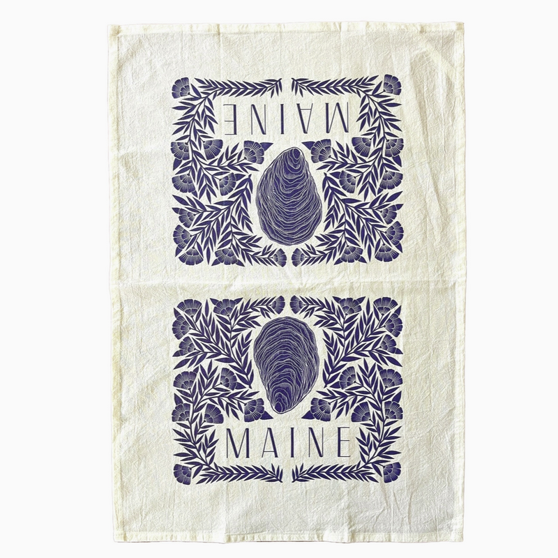 Maine Oyster Tea Towel · Katharine Watson