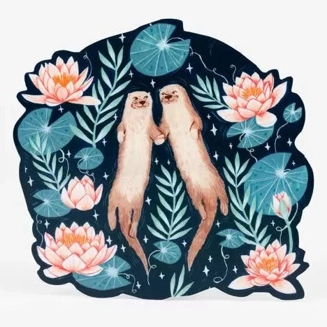 Otters Together Sticker