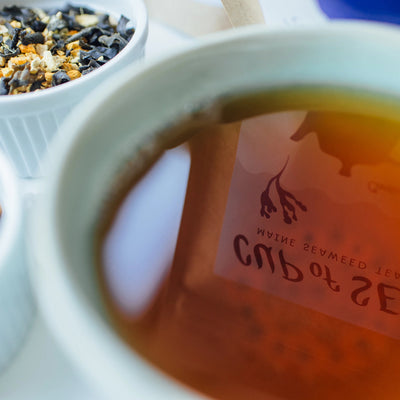 Cup of Sea Maine seaweed tea
