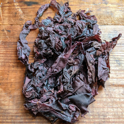 Dulse (Palmaria plamata) 1.5 oz Organic Whole-Leaf Dried Maine Seaweed from VitaminSea