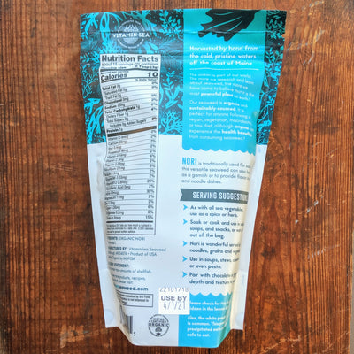 Laver (Wild Atlantic Nori) · 1.5 oz · Organic Dried Maine Seaweed from VitaminSea