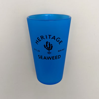 Heritage Seaweed Silicone Pint Cup 16 Ounce Blue