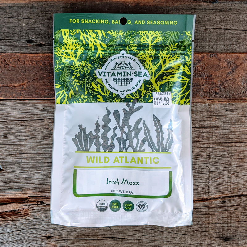 Irish Moss Flakes (Chondrus crispus) Dried Maine Seaweed