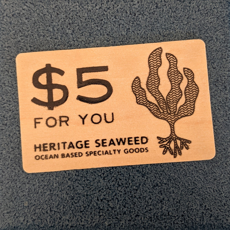 $5 Gift Card for Heritage Seaweed