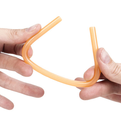 Reusable Sustainable Silicone Straw - Orange