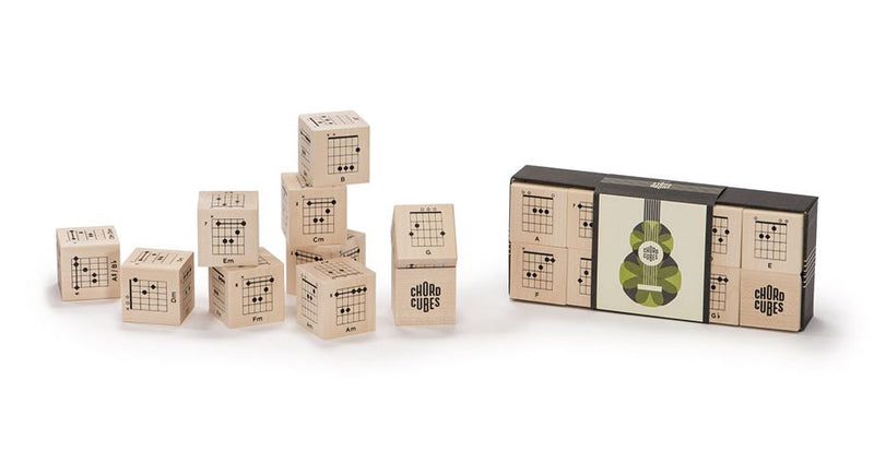 Guitar Chord Cubes - Wood Blocks