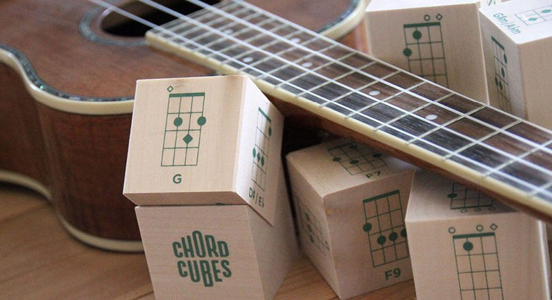 Ukulele Chord Cubes · Wood Blocks