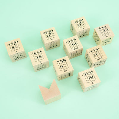Ukulele Chord Cubes · Wood Blocks