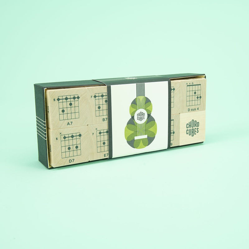 Ukulele Chords wood blocks by Uncle Goose