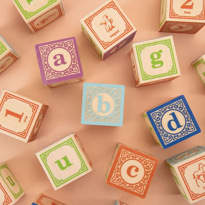 ABC Lowercase Alphabet wood blocks by Uncle Goose