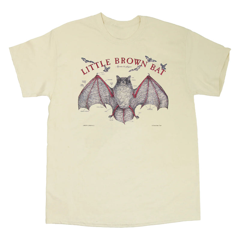 Little Brown Bat Adult Natural T-Shirt · Liberty Graphics