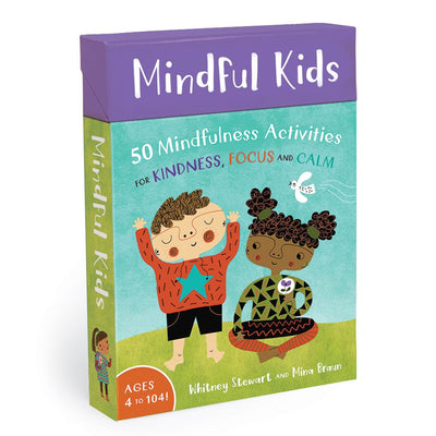 Mindful Kids card deck with 50 mindfulness activities for kindness, focus and calm